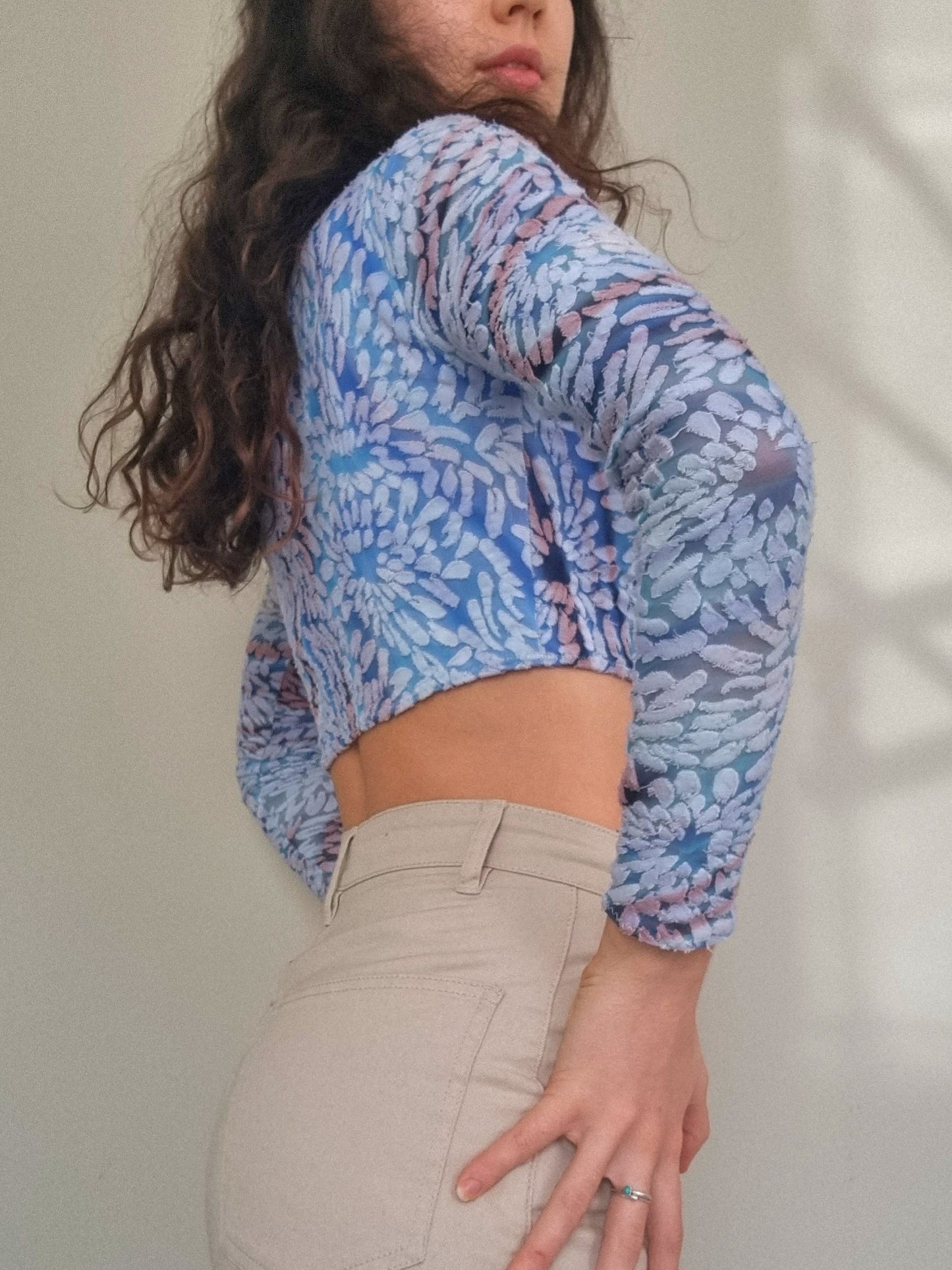 Daisy Crop Blue