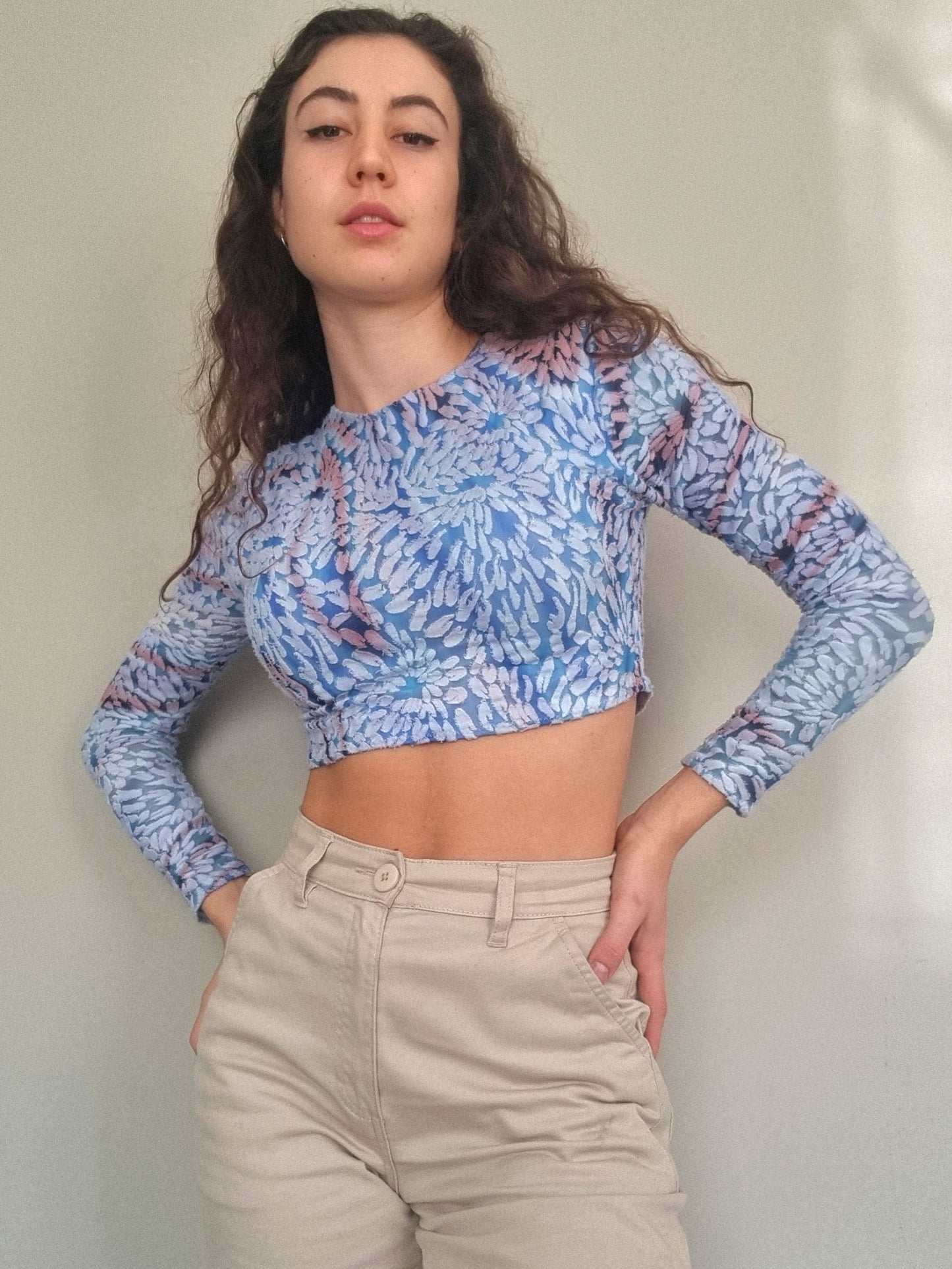 Daisy Crop Blue