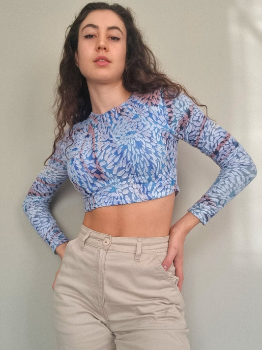 Daisy Crop Blue