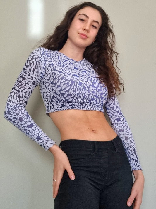 Daisy Crop Purple